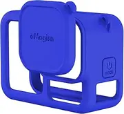 Sports Camera Silicone Protective Case Cover + Silicone Lens Cap with Lanyard Shock-Proof Compat with Hero 13 Action Camera Acc ories Blue