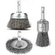 ROZZLOOM 2'' Wire Cup Brush, Wheel Brush, 1'' Pen Brush Set for Drill - 3pcs ...