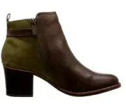 Women's Sperry Top-Sider Ambrose Brown/Olive Ankle Boots Size 7.5 (M)