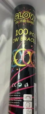 New Sealed! 100 Glow In The Dark Bracelets Party Favors Bulk