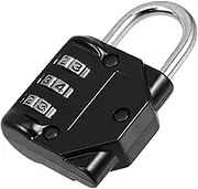SHINEOFI Portable Travel Padlock Keyless Combination Lock for Luggage Backpack Sports Gear Construction for Enhanced Security for Valuables Protection