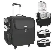 New Relavel Rolling Make Up Hairstylist Travel Case Bag