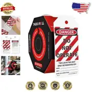NMC 100 Pulp-Free Lockout Tags - Easy Tear, OSHA Compliant Safety Solution