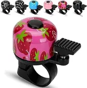 Bike Tassels - Kids Bike Bell with Bike Tassels Streamers Ribbon - Kids Bike Bicycle Bell and Kids Bike Rainbow Ribbon Streamers for Child's Bicycle and Kick Scooters