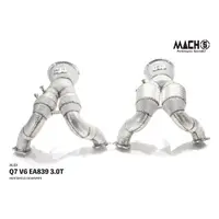 在飛比找momo購物網優惠-Mach5 AUDI Q7 高流量帶三元催化排氣管x2_O/