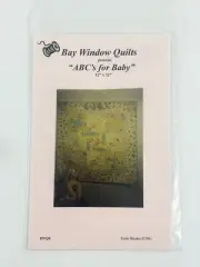 ABC's for Baby Quilt Pattern by Bay Window Quilts 52 x 52"