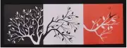 Wall Clock Tree Canvas Print Framed Hanging Wall Art Modern Home Décor 3 x 40cm