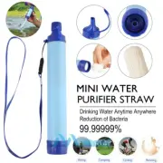 Camping Drink Water Filtration Straw Water Filter Survival Emergency Purifier US