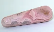3 2/5 Inch Light Pink Banded Rhodochrosite Crystal Massage Wand Gemstone EBS7876