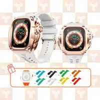 在飛比找momo購物網優惠-【Y24】Apple Watch 49mm 不鏽鋼防水保護殼