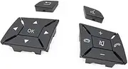 Vuzmode W204 X204 W212 W156 W246 W207 W117 W218 Car Steering Wheel Control Menu Control Switch Button, for C E A GLK Class Left and Right Steering Wheel Control Switch Buttons(Dark Gray)
