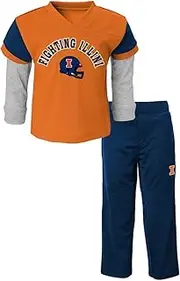 Outerstuff Illinois Fighting Illini Infant's Orange Charger Long Sleeve Shirt & Pants Set (12M)