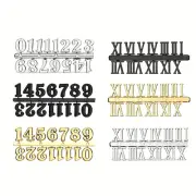 Personalized Clock Numerals DIY Clock Numbers for Roman Numeral Clocks