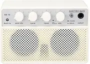 Portable Rechargeable Electric Bass Amplifier with 10W Subwoofer, Ideal for Practice or Performances on The Way, ABS Material Dark Black