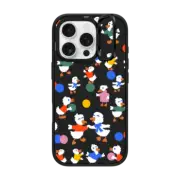 iPhone 16 Pro Impact Ring Stand Case MagSafe Compatible PLAYFUL DUCKS BY KATIE BENN