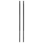 2pcs Chainsaw File 7/32"(5.4mm) High Carbon Steel Round Hand Rasp for Sharpening