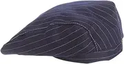 [ANDRESLAD] Comfortable Chef Hat with Stripe Design Unisex Kitchen Cooking Hat for Chefs and Waiters Skin Friendly Material Prevents Hair Contamination for Restaurant Uniforms Dark Blue