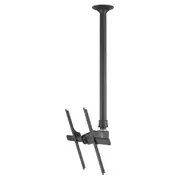 ATDEC Telehook 30-70 Large Display Ceiling Mount Tilt with Height Adjustable Pole (Long). Max load 65kg. Universal VESA. Black. TH-3070-CTL