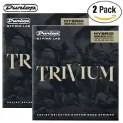 2-PACK Dunlop TVMSB45130 Trivium Hybrid Nickel 5-String Bass Strings 45-130