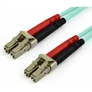 StarTech.com 15m (50ft) LC/UPC to LC/UPC OM4 Multimode Fiber Optic Cable, 50/125µm LOMMF/VCSEL Zipcord Fiber, 100G, LSZH F