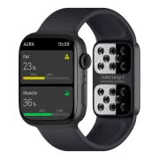 Aura Strap 2 Compatible w Apple Watch Monitor Body Fat & Weight Loss Muscle Monitoring Device w Biogram