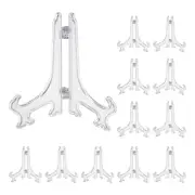 5" Acrylic Plate Stands for Display Stand Plate Holder Transparent 12Pcs
