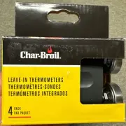 Char-Broil 4-pack Leave -in Meat Thermometers