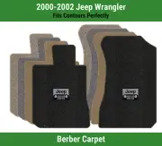 Lloyd Berber Front Row Carpet Mats for 2000-2002 Jeep Wrangler w/Jeep Grill Logo (for: Jeep)