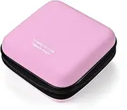 DVD Case, EVA CD Case Holder Storage Organizer Portable Protective DVD Wallet Holder for Car, Pink48, 48 Capacity, Box,portable
