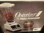 NEW Vintage Osterizer Liquifier Blender 869-81 White 5 Cup & processor 1987