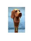 Wooden Walking Stick Cane Vizsla Dog Head Carved Handle Unique Style Best Gift