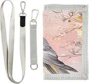 [miaozhen] Cartoon Cute Cockatiel FLOWER and white Butterfly trifold wallet card holder cool gifts pop colorful wallet for men bifold with lanyard carteras para hombre, cartoon cute Cockatiel FLOWER and