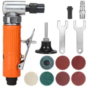 1/4" Air Angle Die Grinder Pneumatic Grinding Tool Polishing Sanding Disc Set
