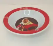 Gibson Coca Cola Bowl Christmas Santa Claus Plastic Vintage Coke Collectible