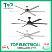 Martec Albatross 72" Large DC Ceiling Fan With Remote 1800mm White Black Nickel