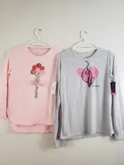 (Ag4) Baby Phat & Colortree Girls Top Size 14 Sweater Sequined Ballerina Lot 2