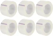 6 Rolls Transparent Medical Tape PE Tape Pressure Tape First Aid Tape