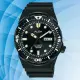 【ALBA】潛水運動風格機械錶-黑x膠帶 / 42mm(Y676-X060C / AL4377X1)