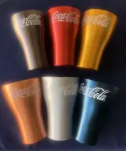 McDonalds 2020 Aluminium Coke Cups Limited Edition COMPLETE SET OF 6 Brand New