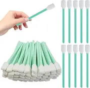 Pack of 50 Cleaning Sticks, Sterile Cotton Buds, Long, Long Cotton Buds, Large, Lint-Free Sticks, Polyester Sterile Swabs, Cleaning Sticks for Camera, Inkjet Printer, Optical Devices