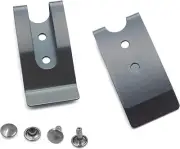 4 Sets - Metal 54x25mm Holster Sheath Belt Clip Clasp Spring Buckle Hook Double