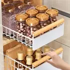 Organizer Drain Tray Rack Duty Bowl Dish Storage Rack with Sliding Drawer