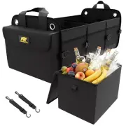 MIKKUPPA Car Trunk Organizer with Cooler Bag, 5 Compartments 1680D Oxford Trunk