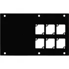 Ace Backstage Co. PNL-126 Panel Machined for 6 CONNECTRIX Mounts