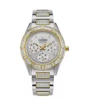 Citizen Eco-Drive Gemmed Stainless Women's Quartz Watch - FD2074-55A