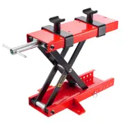 Motorcycle Scissor Lift Stand with Saddle Motorbike Working Bench ATV Jack 2024