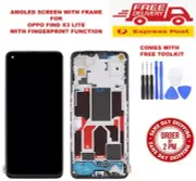 OPPO Find X3 Lite CPH2145 Lcd Amoled Screen Touch Digitizer With Frame Assembly