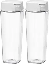 Iwasaki Industries K-1273 W Cold Water Bottle, 3.2 gal (1.2 L), Seamless Pitcher, Set of 2, Can Be Boiled in Water, Made in Japan, Barley Tea Bottle, Coffee, Cold Tea Bottle, Horizontal Mount, Heat