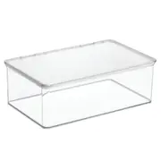 iDesign Kitchen Binz 10.75x7.25cm Pantry Food Storage Stackable Box w/ Lid Clear