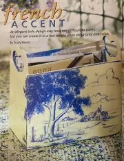 Decorative Artist's Workbook Excerpt: French Accent Toile by Trudy Beard